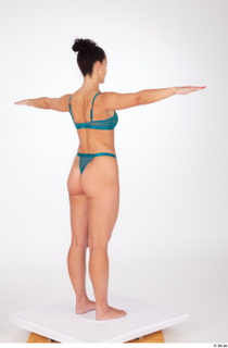 Suleika standing t-pose turquoise lingerie underwear whole body 0006.jpg